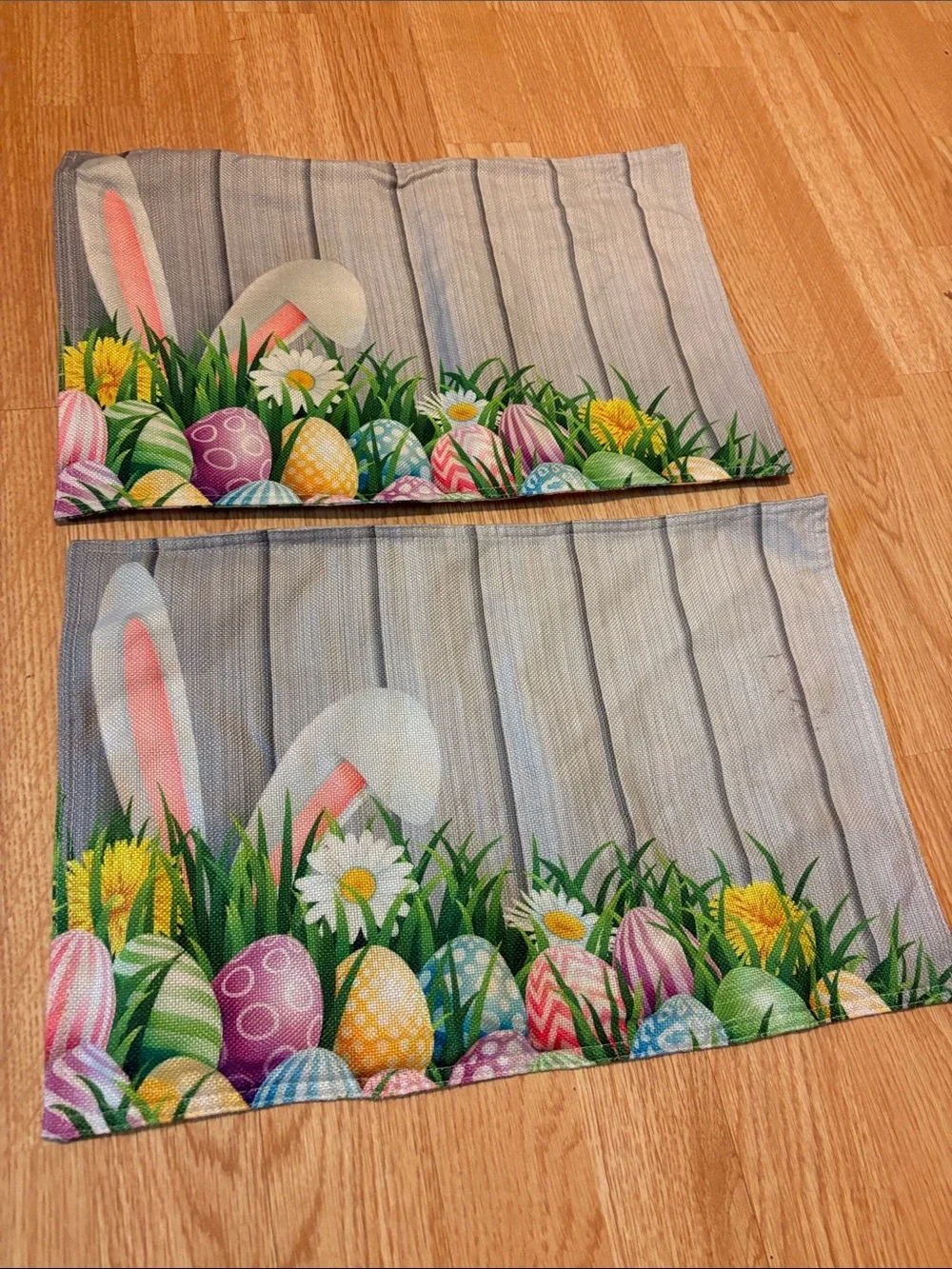 Placemats Easter Bunny Egg Print Multicolor set of 2